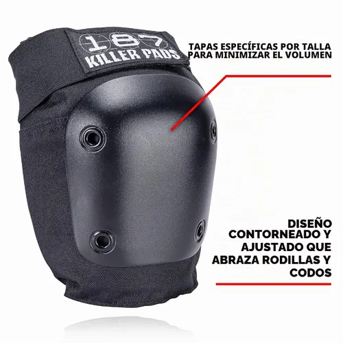 Vista 2 de 187 Killer Pads Paquete combinado de rodilleras, coderas, negro, XS