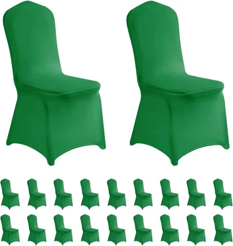 Vista 8 de LZY 6 piezas Fundas de Silla de Spandex Elásticas Fundas Deslizables para Fiestas de Boda, Fundas de Decoración de Sillas de Comedor y Banquete Negro