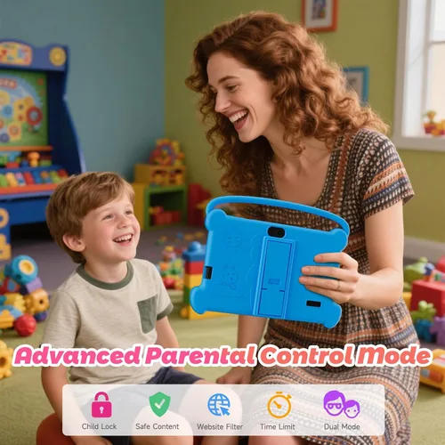 Vista 6 de DIGITHINK Tableta para niños de 7 pulgadas 3-9 con funda protectora, 4 GB (2 GB+2 GB expandir) RAM 32 GB ROM, tabletas para niños, dispositivo