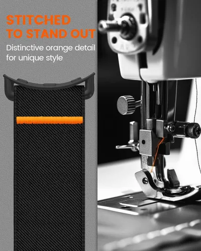 Vista 5 de Banda elástica de nailon para Google Pixel Watch 4/3 45mm, correa de bucle suave y transpirable para Pixel Watch 4 45mm con hebilla de cabeza