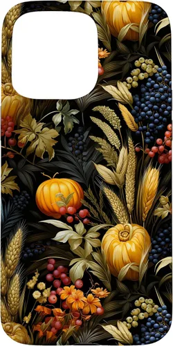 Vista 27 de iPhone 12 mini otoño hojas caídas calabaza especia cosecha feliz otoño caso