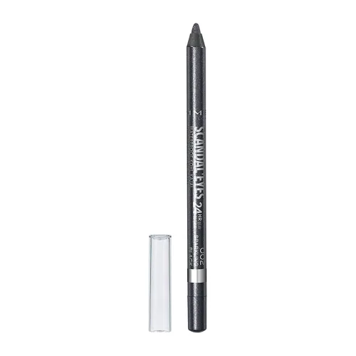 Vista 15 de Rimmel London Scandaleyes Delineador de Ojos en Lápiz de Gel Impermeable, de Larga Duración, Ultra Suave, a Prueba de Manchas, 001, Negro, 0.04 oz