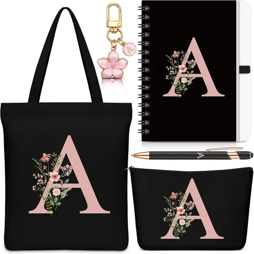 Vista 40 de Talltalk 5 piezas de bolsas de mano con iniciales, regalos para mujer Beige
