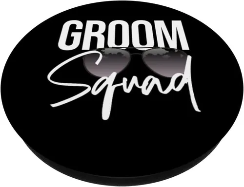 Vista 2 de Gafas de sol de escuadrón de novio para boda, despedida de soltero, PopSockets intercambiables PopGrip