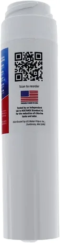Vista 2 de Filtro de agua para refrigerador GSWF fabricado en los Estados Unidos, paquete de 2 unidades Reemplazo para GE GSWFDS, SmartWater 238C2334P001