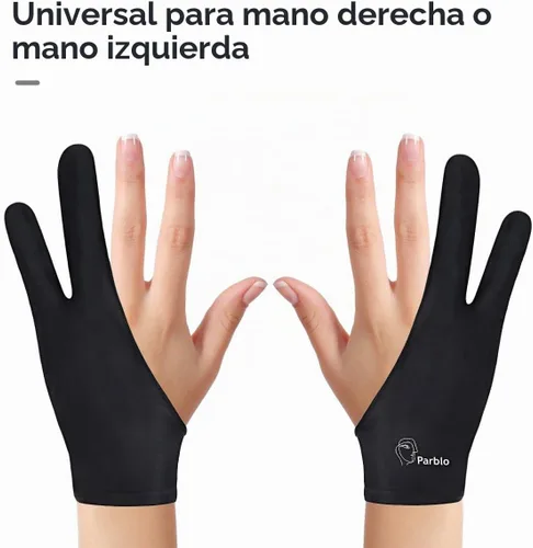 Vista 2 de Parblo PR01 - Guante de dibujo para tableta de dibujo, apto para mano derecha e izquierda
