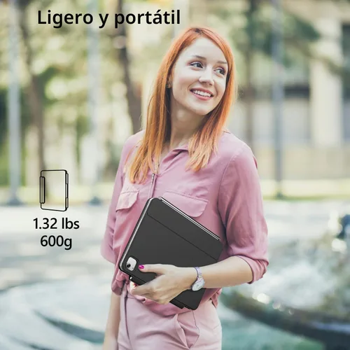 Vista 8 de Funda para teclado para iPad Air 11/Pro 11 (1-4), trackpad de Negro