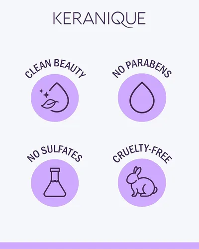 Vista 5 de Keranique Mousse Voluminizador para Mujeres - Espuma Anti-Frizz para Engrosar y Peinar para Cabello Fino, Liso, Ondulado y Rizado