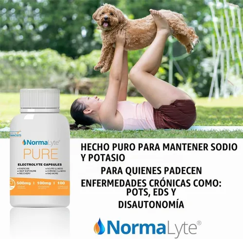 Vista 7 de NormaLyte Cápsulas de electrolitos, 100 unidades, pastillas de sal de hidratación Clinically studied formula, Unflavored, Hydration support, 500mg