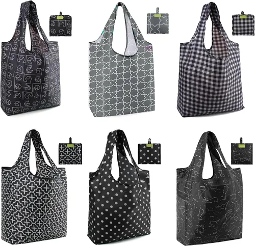 Vista 37 de Bolsas de la compra de animales reutilizables plegables bolsas de comestibles