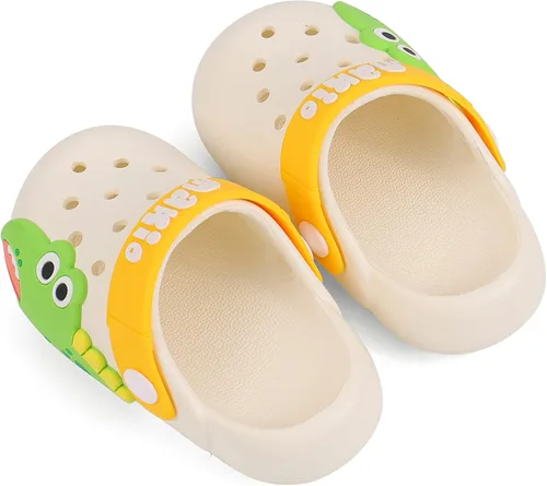 Vista 3 de KAKU NANU Kids Slides Toddler Boys Girls Cute Cartoon Sandals Summer Garden Beach Pool Slip On Slides for Indoor Outdoor