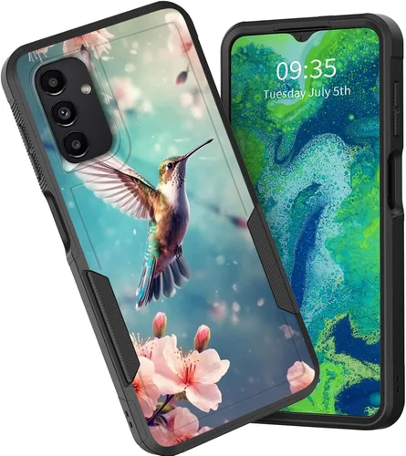 Vista 10 de Funda para Galaxy A15 5G, doble capa híbrida resistente a prueba de golpes, policarbonato duro, silicona suave, TPU, funda protectora para Samsung