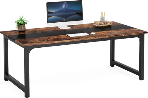 Vista 27 de Mesa para computadora Tribesigns moderna estilo sencillo para PC, portátil, estudio, moderna estación de trabajo para el oficina en casa