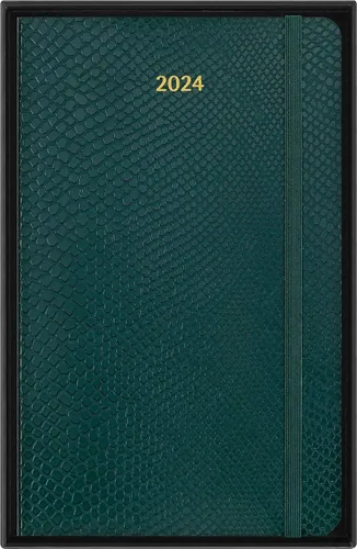 Vista 7 de Moleskine 2024 Precious and Ethical Weekly Planner Box, 12M, Large, Boa Green, Soft Cover (5 x 8.25)