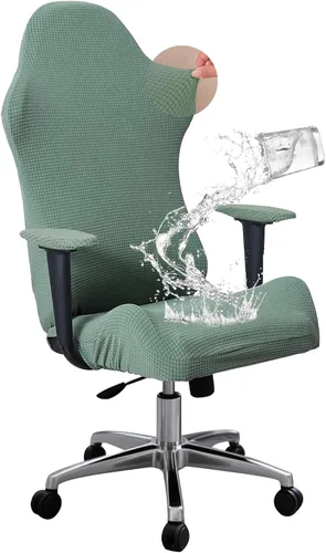 Vista 9 de FORCHEER Funda para silla de juegos con fundas para reposabrazos, estilo bohemio, 4 piezas, elásticas, para silla de computadora, juego de fundas
