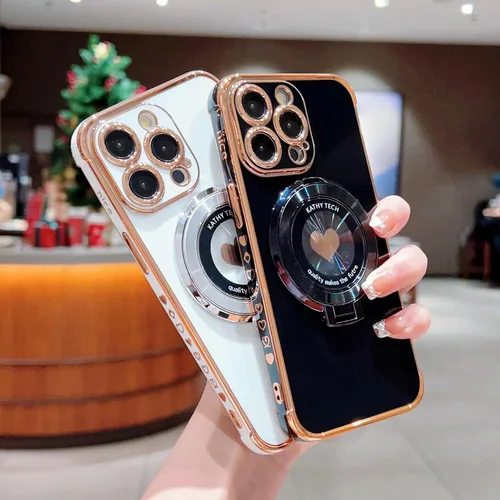 Vista 5 de IDweel Funda para iPhone 11 Pro Max con soporte para mujeres y niñas, lujosa, con esquinas elevadas, a prueba de golpes, ajuste delgado, resistente
