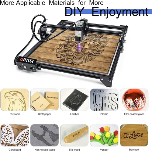 Vista 2 de ORTUR Laser Master 2 S2 4000mW Laser Engraver Laser Engraving Cutting Machine (LU1-3), Laser Class 4