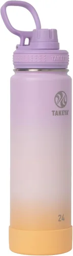 Vista 28 de Takeya Actives Botella de Agua con Tapa de Boquilla, Botella con Doble Aislamiento de Acero Inoxidable, Apta para Lavavajillas y Sin BPA, Botella