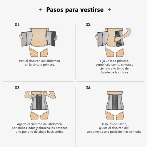 Vista 6 de SKRFIRE Entrenador de cintura para mujer, corsé moldeador de faja