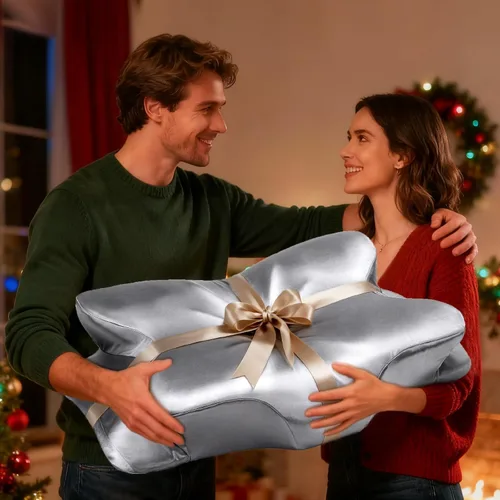 Vista 6 de CCidea Almohada cervical de apoyo para el cuello para dormir y aliviar el dolor – Almohadas ergonómicas de espuma viscoelástica de contorno
