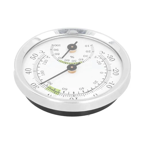 Vista 2 de Tipo de puntero higrómetro del termómetro del dial para el control de la humedad de la temperatura interior del invernadero del refrigerador