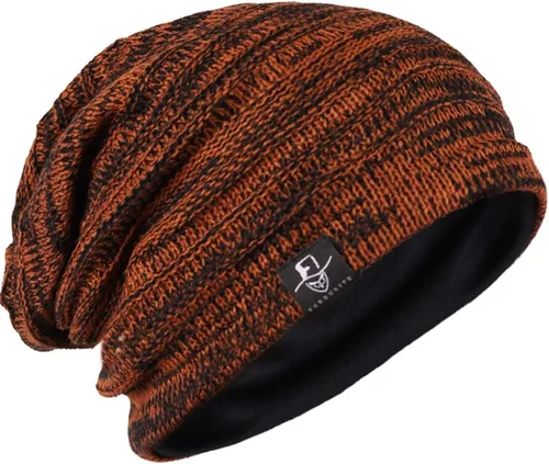Vista 110 de FORBUSITE Gorro de punto largo holgado para hombre para verano e invierno, de gran