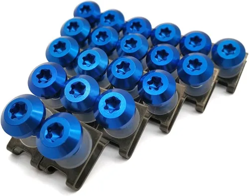 Vista 11 de Bodywork Kits 20pcs for Kawasaki Versys 1000 ZX12R ZX6R ZX636R ZX6RR ZX9R ZZR600 Motorcycle Fairing Body Bolt Screw Spring Nuts Kit M6 Parts