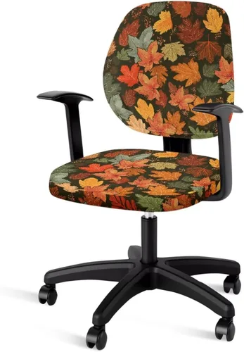 Vista 32 de Funda para silla de oficina con diseño de mariposa de 2 piezas, fundas para silla de juegos, bonitas fundas transpirables para silla de escritorio