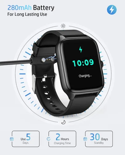 Vista 6 de Reloj inteligente para hombres y mujeres, reloj GPS de 1.96 pulgadas con más de 120 modos deportivos, presión arterial/frecuencia cardíaca/oxígeno
