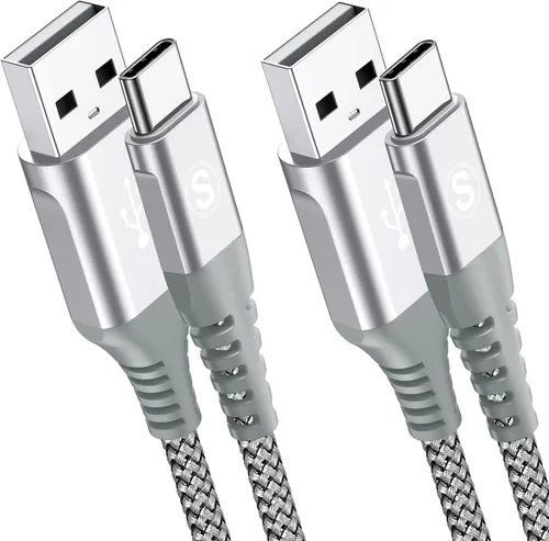 Vista 13 de sweguard Cable USB a USB C [2 unidades, 3.3 pies] de nailon trenzado USB A a tipo C, cable de carga rápida para iPhone 17, 16, 15 Pro Max, Samsung