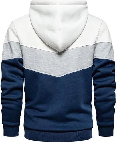 Vista 2 de Sudadera con capucha para hombre 2023, abrigo casual deportivo, sudadera de manga larga, sudadera con capucha para otoño, ropa de invierno de moda