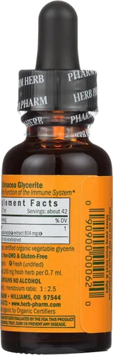 Vista 2 de HERB PHARM Glicerita de equinácea orgánica, 1 FZ