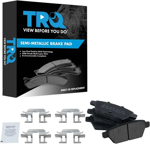 Vista 180 de TRQ Pastillas de freno delanteras semi metálicas compatibles con Ford Expedition 2018-2021 F-150 2018-2020 Lincoln Navigator 2018-2022