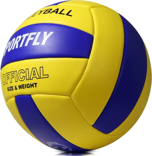 Vista 3 de Official Size 5 Volleyball, Soft Indoor Outdoor Volleyball for Game Gym Training Beach Play, 2 Pcs Per Pack with Pump Kit