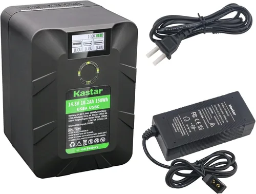 Vista 6 de Kastar BP-Y150W - Batería de bloqueo en V y montaje en V, 14,8 V, 10,2 Ah, 150 Wh, compatible con Sony DSR-70 DSR-70A DSR-70AP