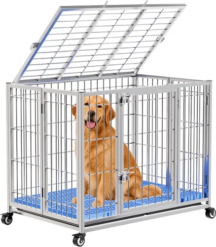 Vista 9 de Jaula para perros de alta resistencia de 48 pulgadas, perros