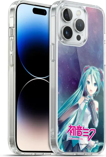 Vista 222 de Head Case Designs Licencia Oficial Hatsune Miku Gráficos Lindos Carcasa de Gel [Protección de Grado Militar] Compatible con Apple iPhone 7