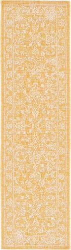 Vista 115 de SAFAVIEH Alfombra lavable al aire libre, colección Courtyard - 2'3" x 5', azul aguamarina y gris, no desprende pelusa y fácil limpieza, ideal