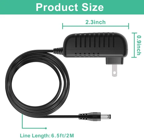 Vista 5 de Cargador de 27 V para pistola de masaje de imagen más nítida, adaptador de corriente compatible con Sharper Image Powerboost Pistola de masaje