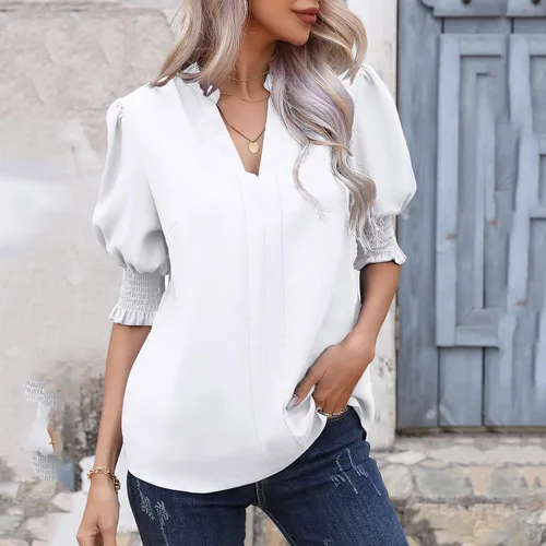 Vista 2 de Shirts for Women Dressy Casual 2023 Dressy Beach Floral Party Spring Tops Summer T-Shirts 2023 Trendy