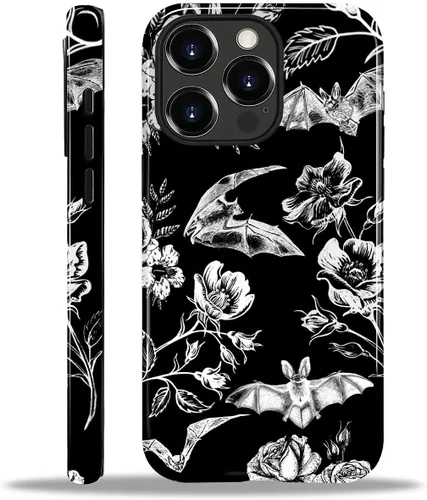 Vista 72 de Funda para iPhone 11, resistente híbrida 2 en 1, protección completa contra golpes con acabado brillante, diseño de collage de tela a cuadros