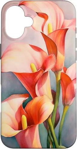 Vista 23 de Calla Lilies Flower Floral Watercolor Case for iPhone 17