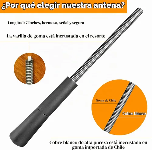 Vista 7 de Reemplazo de antena de 7 pulgadas para Mazda 5 (1999-2015)