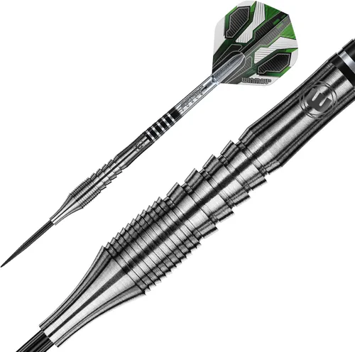 Vista 4 de Winmau Sniper - Juego de dardos profesionales – 90% tungsteno con vuelos y ejes – Barriles de agarre de precisión para adultos – Disponible en punta
