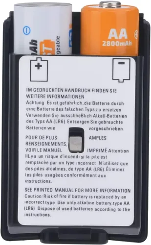 Vista 4 de Paquete de 2 fundas de batería para controlador inalámbrico Xbox 360 con pilas AA (paquete de 4)