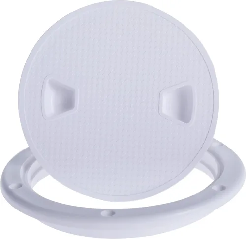 Vista 5 de 2 Pack of 4/6/7 inch Boat Hatch White Round Non Slip Inspection Hatch Marine Boat Deck Access Hatch