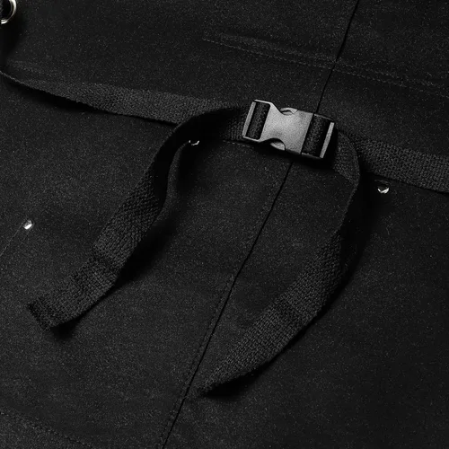 Vista 7 de Delantal funcional de múltiples bolsillos retardante e impermeable para carpintería al aire libre, electricista, parrilla, cocina, unisex