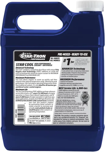 Vista 2 de STAR BRITE Star-Cool Premium - Refrigerante sintético PG para motor, 64 onzas (033264)