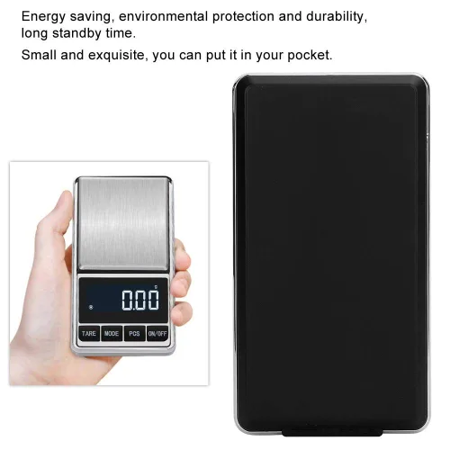 Vista 2 de High Precision Mini Digital Jewelry Scale, 200g/0.01g Portable Electronic Gram Weighing for d, Silver, Gems, and Precious Stones