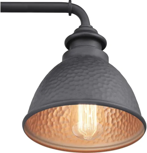 Vista 7 de Progress Lighting Englewood Collection - Farol de pared pequeño para exteriores con 1 luz, color negro